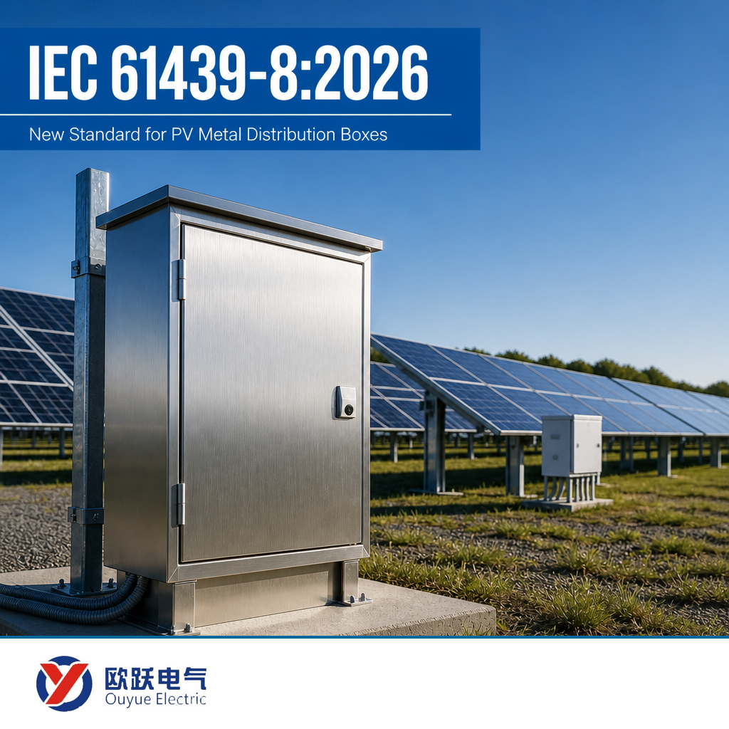 Nova pravila IEC 61439-8:2026 za PV kovinske razdelilne omarice
